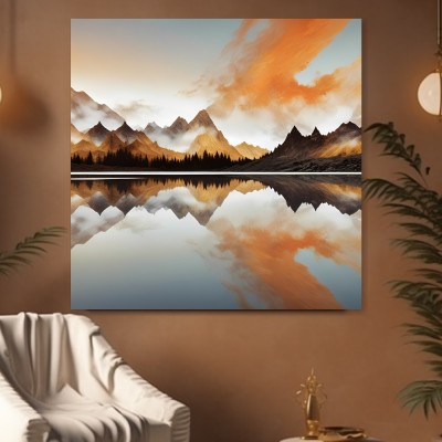 Bergsee im Morgenlicht