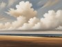 Weite Landschaft mit Wolkenhimmel