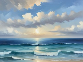 Meereslicht am Horizont