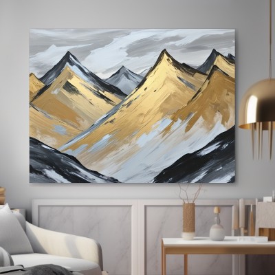 Goldene Berggipfel