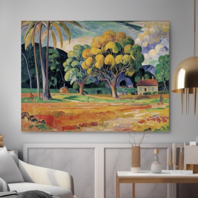 Tropische Landschaft mit Palmen