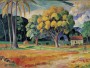 Tropische Landschaft mit Palmen