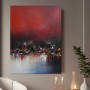 Rote Skyline Abstrakt