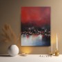 Rote Skyline Abstrakt