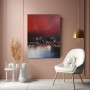 Rote Skyline Abstrakt