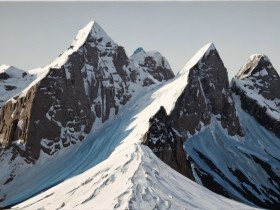 Majestätische Schneegipfel