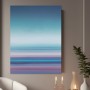 Pastellhorizont in Blau und Rosé