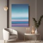 Pastellhorizont in Blau und Rosé