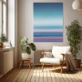Pastellhorizont in Blau und Rosé