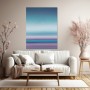 Pastellhorizont in Blau und Rosé
