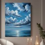 Dramatischer Himmel über dem Meer