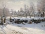 Winterdorf im sanften Licht