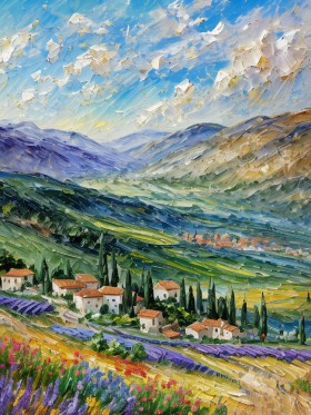 Mediterrane Hügellandschaft