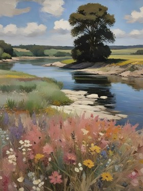 Sommer am Flussufer