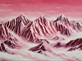 Rosa Bergpanorama