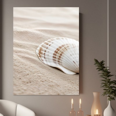 Muschel im sanften Sand