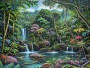 Tropischer Wasserfall im Dschungel