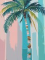 Pastell Palme im Tropical Style