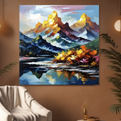 Goldene Bergwelt am See