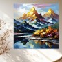 Goldene Bergwelt am See