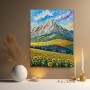 Sonnenblumen vor Bergpanorama