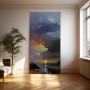Dramatische Küste im Abendlicht