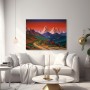 Berglandschaft im Abendrot