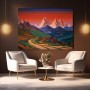 Berglandschaft im Abendrot