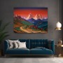 Berglandschaft im Abendrot