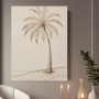 Zarte Palme am Strand