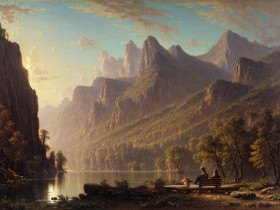 Majestätische Berglandschaft am See