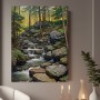 Wald Bachlauf mit Felsen