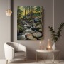 Wald Bachlauf mit Felsen