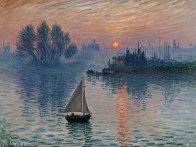 Sonnenaufgang im Hafen