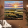 Sonnenuntergang über weiter Landschaft