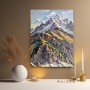 Alpine Gipfel in expressiven Farben
