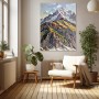 Alpine Gipfel in expressiven Farben
