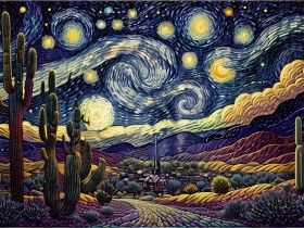 Sternennacht über der Wüste
