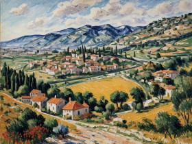 Mediterrane Hügellandschaft