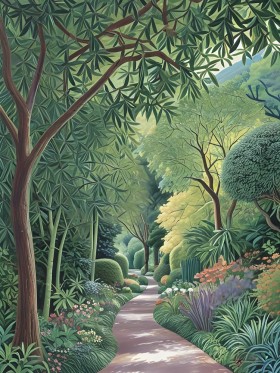 Verwunschener Gartenweg