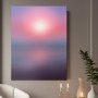 Sanfter Sonnenuntergang in Rosa und Violett