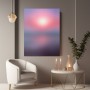 Sanfter Sonnenuntergang in Rosa und Violett