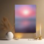Sanfter Sonnenuntergang in Rosa und Violett