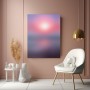 Sanfter Sonnenuntergang in Rosa und Violett