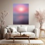 Sanfter Sonnenuntergang in Rosa und Violett