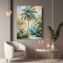 Tropische Palme in Aquarell