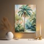 Tropische Palme in Aquarell