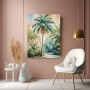 Tropische Palme in Aquarell