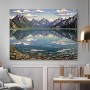 Alpensee mit Bergspiegelung