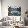Alpensee mit Bergspiegelung